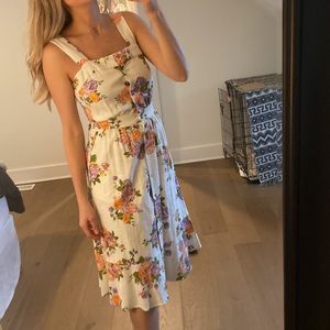 FRNCH women’s dress xs | white floral summer